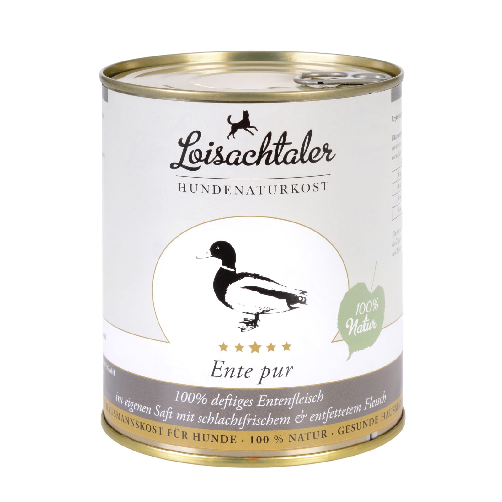 Dose Ente pur von Loisachtaler Hundenaturkost