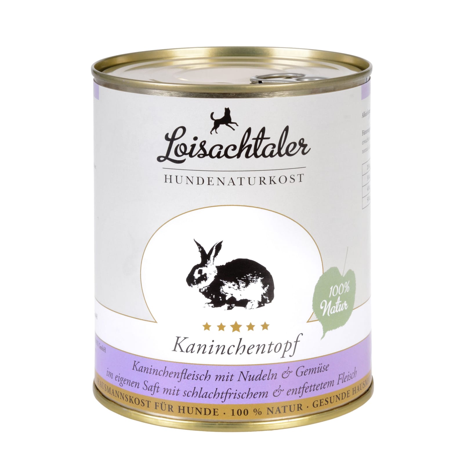Dose Kaninchentopf von Loisachtaler Hundenaturkost