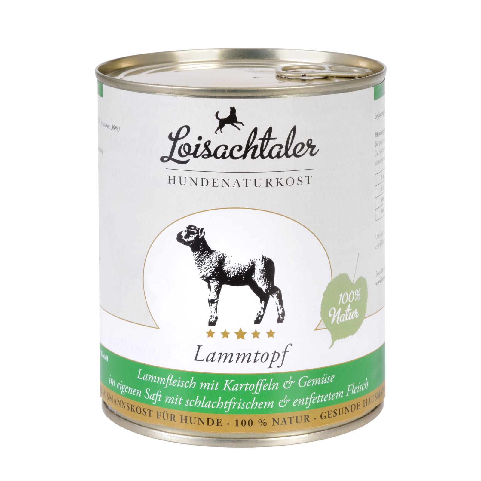 Dose Lammtopf von Loisachtaler Hundenaturkost