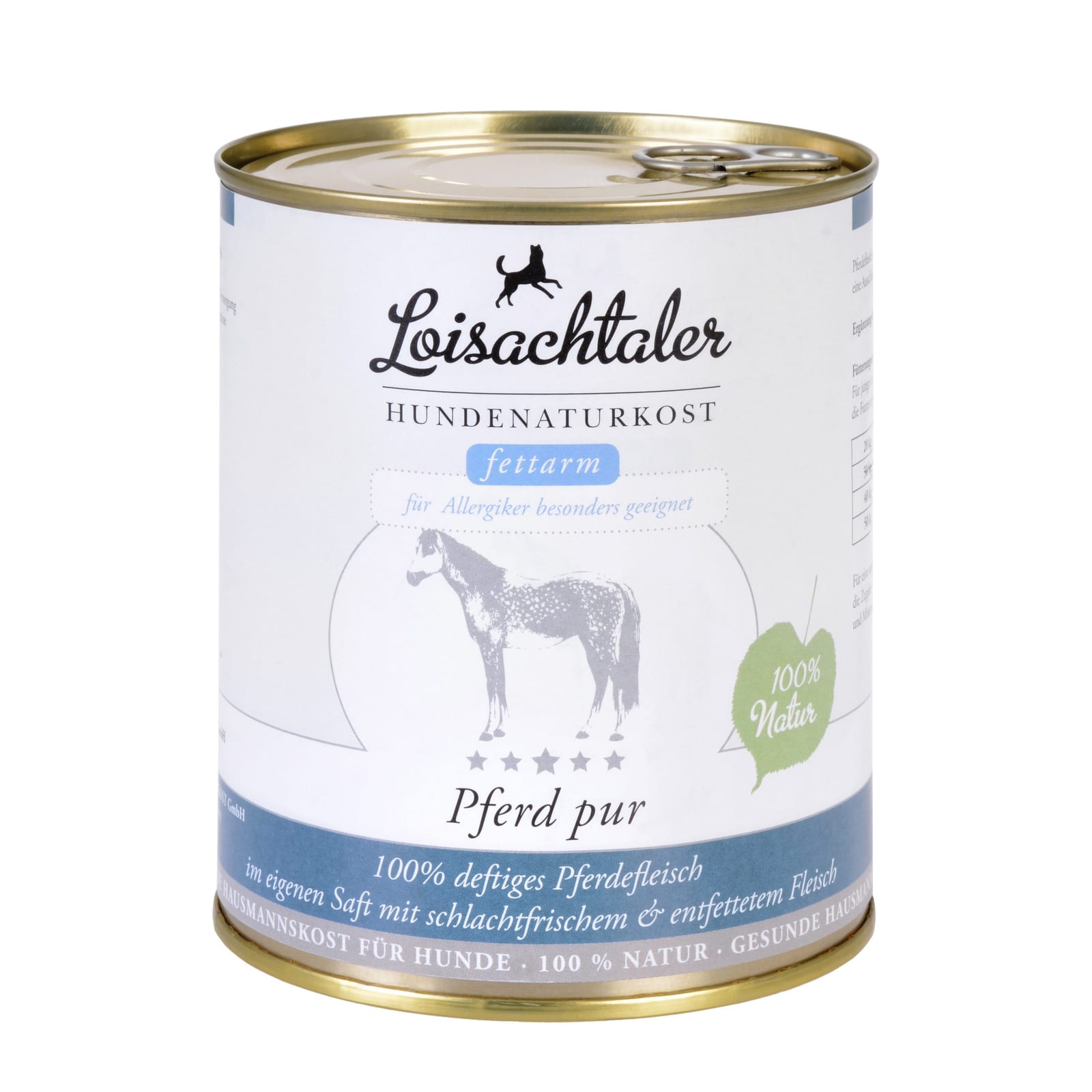Dose Pferd pur von Loisachtaler Hundenaturkost